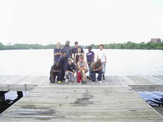 Service Day clearing water chestnuts