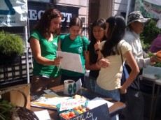 Garden Youth Crew at the Farmers' Market